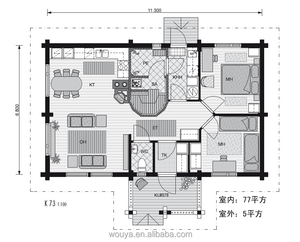 Progetti di facciate per ville semplici/Progettazione di ville in stile americano/<span class=keywords><strong>Villa</strong></span> con <span class=keywords><strong>arte</strong></span> indiana - Product Image 2