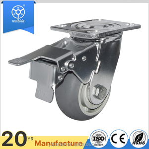 WBD koreanische Rollen TPR Camber Swivel Directional Universal <span class=keywords><strong>Heavy</strong></span> <span class=keywords><strong>Duty</strong></span> <span class=keywords><strong>Caster</strong></span> mit Bremse - Product Image 4