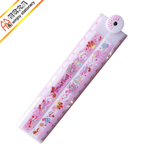 Export Quality Custom Design Plastic 15 or <strong>30cm</strong> Folding <strong>Ruler</strong> Transparent - Product Image 5
