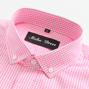Obtenez Un Échantillon Gratuit 2019 Nouvelle Conception <span class=keywords><strong>Hommes</strong></span> Chemise Décontractée À Carreaux Chemise En Coton - Product Image 2
