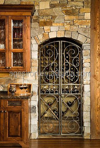 <span class=keywords><strong>Porte</strong></span> de <span class=keywords><strong>cave</strong></span> à vin en fer forgé - Product Image 3
