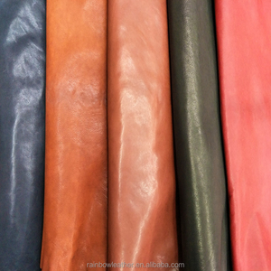 Pelle pieno fiore conciata al vegetale per scarpe / Pelle di capra di grado A per capi d'abbigliamento - Product Image 2