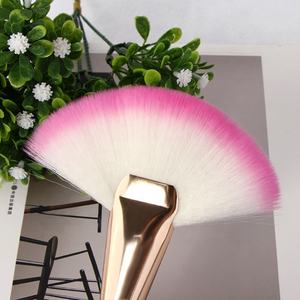 Angnya — brosse à cheveux synthétique rose, 1 pièce, éventail brosse simple avec Logo OEM/étiquette privée - Product Image 6