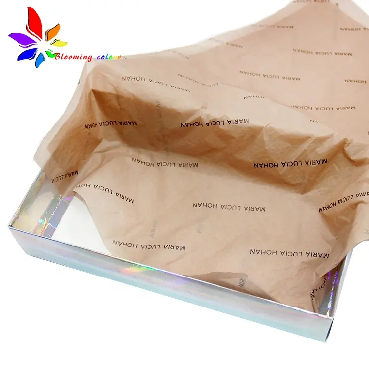 Thời Trang Tùy Chỉnh In Tissue Wrapping Giấy Cho Xu Hướng Sản Phẩm Bao Bì Quần Áo Gói Tissue Paper