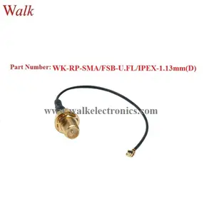 RP-SMA Vrouwelijke Rechte Schot U. Fl Ipex 1.13Mm (D) Antenne Interface Kabel Rp-Sma Vrouwelijke Ipex Rf1.13 Kabel Connector