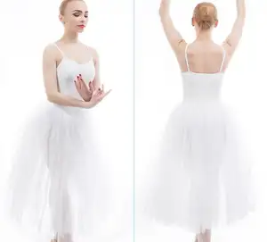 2700045Girl Long Ballet Dance Costume - Dashing Women Ballet Dancewear -Child&Adult Kid Ballet Dance Tutu Skirt