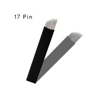 Aguja de tatuaje <span class=keywords><strong>Microblading</strong></span> de cejas de 17 pines <span class=keywords><strong>Agujas</strong></span> de hoja <span class=keywords><strong>Nano</strong></span> de 0,18 MM para <span class=keywords><strong>Microblading</strong></span> profesional - Product Image 4