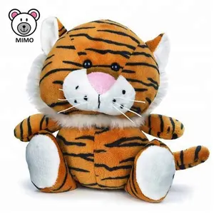 Top Selling Cartoon Cute Baby Plush Tiger Toy For Sale Wholesale Custom LOGO Lifelike Stuffed Animal Soft Small Plush Toy Tiger