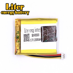 1.5-3 P 3.7 V 603550 mah 1200 lithium polymer lipo rechargeable battery li ion Solar lithium battery with PCM - Product Image 2