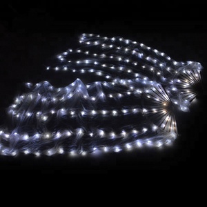 Bestdance ventagli di seta di bambù di danza del ventre velo Festival Cosplay <span class=keywords><strong>LED</strong></span> Light up Show - Product Image 2