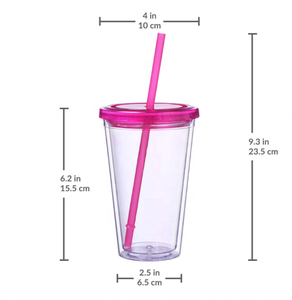 Maars-vasos aislantes clásicos, acrílico de doble pared, 16 <span class=keywords><strong>oz</strong></span>., paquete de 4 - Product Image 6