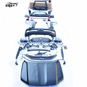 Kit carrosserie pour 2008-2015 <span class=keywords><strong>Toyota</strong></span> <span class=keywords><strong>Land</strong></span> <span class=keywords><strong>Cruiser</strong></span> ancien à <span class=keywords><strong>nouveau</strong></span> style phares pare-chocs avant garde-boue arrière capot pièces automobiles - Product Image 1