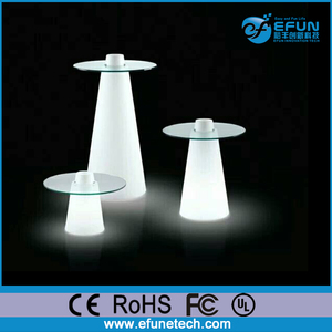 Batería recargable de la batería cambio del color del led discoteca mesa de café, plástico acrílico llevó mesas de bar - Product Image 3