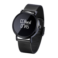 Montre connectée Fitness Monitor iOS pour hommes et femmes, bracelet en cuir véritable, Reloj Inteligente, Smart Watch, Montre Intelligente