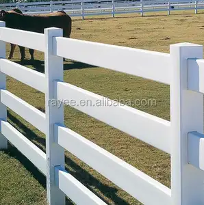 Pvc 울타리 플라스틱 정원 울타리, pvc 말 울타리 (cerca de vinilo cercado rancho, vinilo barato caballo cercado)