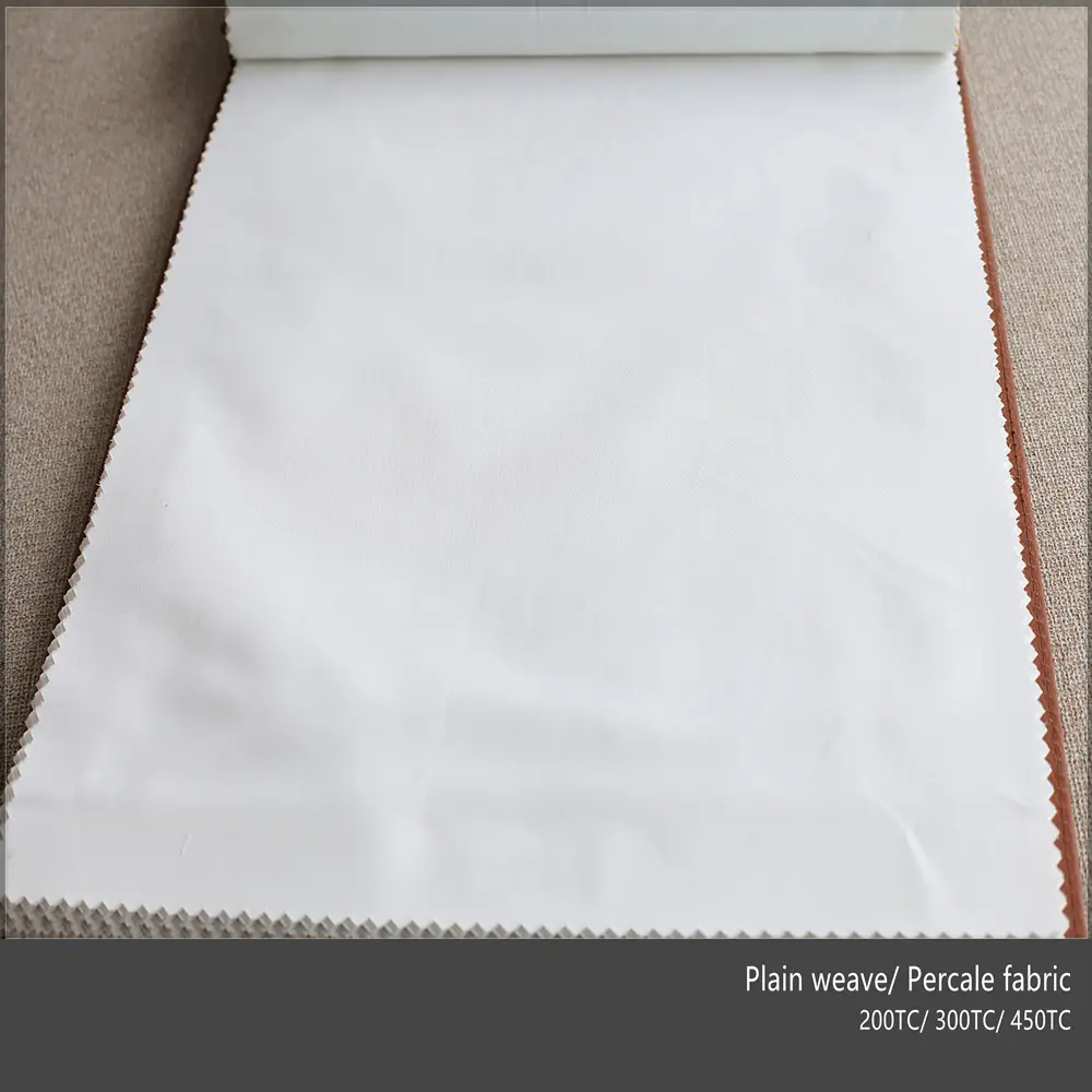 Fabric 52% cotton 48% polyester to produce hotel sheet plain weave fabric