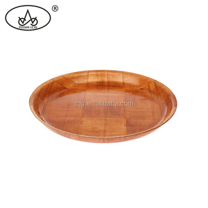 Alto rendimiento ecológico alimentos madera placa redonda al por mayor - Product Image 2