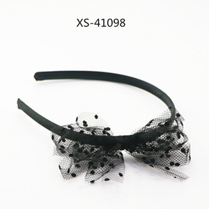 Tocados fascinator para mujer, diadema de flores con diamantes de imitación de cristal de malla negra para novia, accesorios para el cabello de boda - Product Image 2