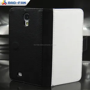 Sublimation PU Stand Leather Case for Samsung Galaxy S4 i9500 flip vertical stand phone case cover