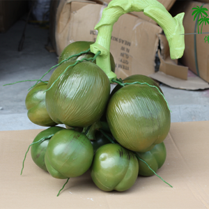 Décorations de noix de coco artificielles faites à la main, <span class=keywords><strong>fruits</strong></span> artificiels en gros - Product Image 1