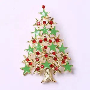 Custom 의류, 문방구, 액세서리 합금화 christmas tree breastpin nice 브로치