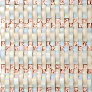 Chine blanc pas cher prix verre mosaïque salle de bains mur plancher - Product Image 3