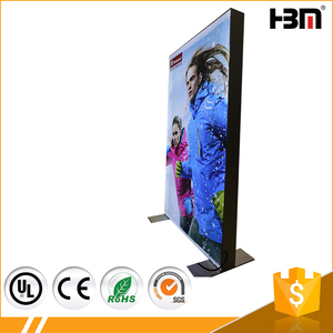 160mm lateral doble soporte libre <span class=keywords><strong>desplazamiento</strong></span> muestra llevada caja de luz de aluminio de encargo - Product Image 3