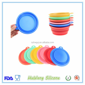 Portátil FDA bpa libre de silicona plegable pet bowl - Product Image 3
