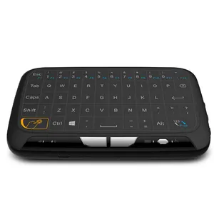 触摸板遥控器迷你无线键盘 H18 具有创新的全屏滚动功能，适用于 Android 电视盒