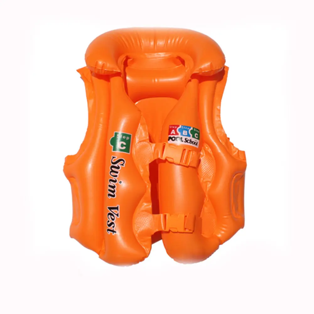 Спасательные куртки для детей, надувной купальник из ПВХ, надувной плавательный жилет