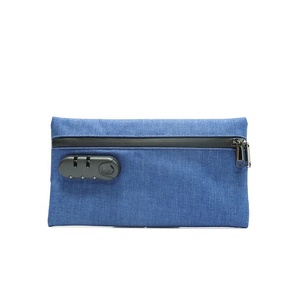 Smelly Smell Proof Bag Smoking Tobacco Grinder Card Soft Odor Blocking Odorless Combination Lock Smelly Smell Proof Stash Bag Pouch Handbag