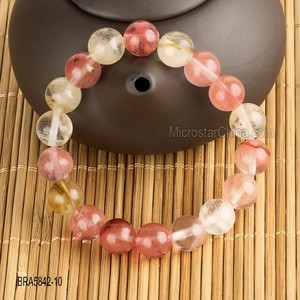 10 mm gros Hot vente Top qualité Bracelet extensible naturel <span class=keywords><strong>grenat</strong></span> pierre Bracelet - Product Image 5