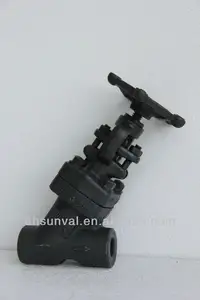 forged screwed ends y-pattern globe valve(class150~2500)