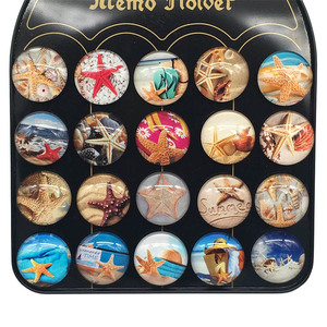 Bonito tablero blanco de estrellas de mar imán para nevera Imanes para refrigerador de vidrio - Product Image 3