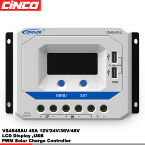 Epever vs4548au 45A 12V/24V/36V/48V PWM sạc năng lượng mặt trời điều khiển với tích cực mặt đất LCD hiển thị cho năng lượng mặt trời hệ thống - Product Image 4