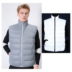 Regenboog Zilver Glanzende Reflecterende Security Fiets Outdoor Jas Kledingstuk Kleding Waarschuwing Sport Wear Voor Podium Modeshow - Product Image 6