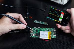 Osciloscopio de almacenamiento portátil DS212 Mini LCD de tamaño de bolsillo Nano ancho de banda portátil 1MHz tasa de muestreo 10MSa/s rueda de pulgar - Product Image 5