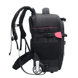 Design di precisione migliore borsa da viaggio trolly DSLR per fotocamera con ruote