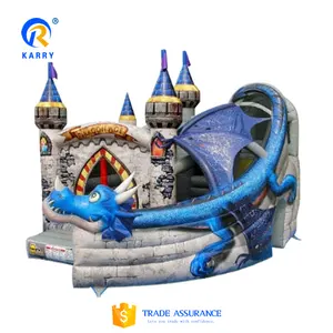 Inflatable house Playground Inflatable Kids Activity Center Dragon Inflatable Bouncing House Castle Combo Slide For Amusement