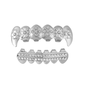 Grillz — ensemble complet de dents dorés, une paire de fausses dents pour hip hop, inférieure et supérieure, offre spéciale, - Product Image 4