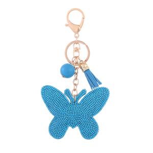 LLavero de oro joyería rhinestone mariposa minions llavero nuevos productos frescos llaveros - Product Image 4