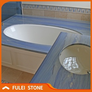 מלוטש טבעי גדול לוח כחול Macauba קוורץ - Product Image 4