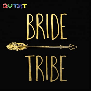 Tatuaggi di addio al nubilato Temp Flash personalizzati confezionati singolarmente tatuaggio temporaneo della sposa della squadra d'oro - Product Image 3