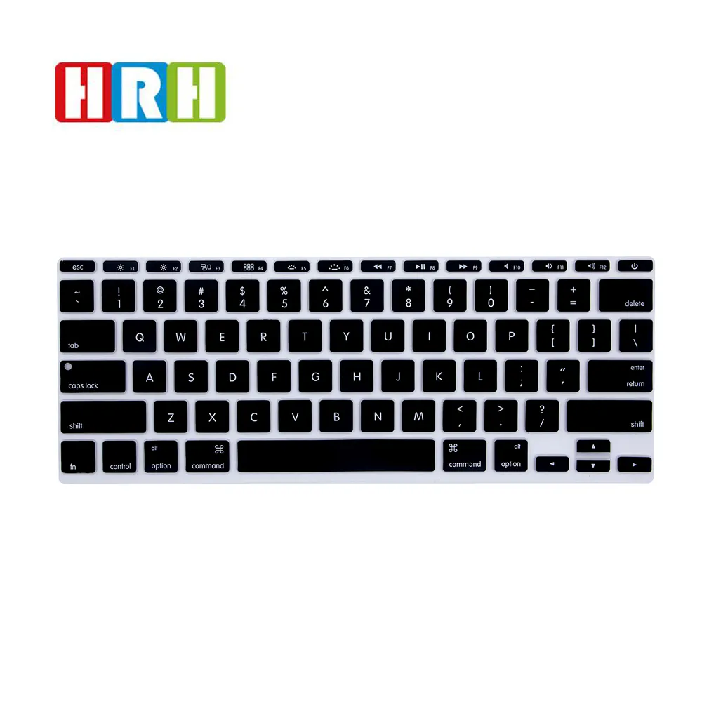 Pelindung Keyboard Silikon, Penutup Silikon Nirkabel untuk Macbook 11 12 13 15 17 Inci, Pintasan