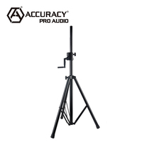 Soporte de Altavoz Profesional Accuracy Pro Audio Stands SPS009, Resistente, Trípode, Ajustable con Manivela