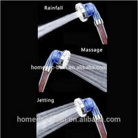Pomme de douche à main luxueuse avec système de filtration ionique à haute pression, pluie, vitamine VC, pierre pour accessoires de robinet de salle de bain