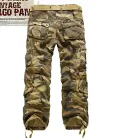 पुरुषों की छलावरण आकस्मिक सैन्य सेना कार्गो Camo समाघात काम पैंट पतलून