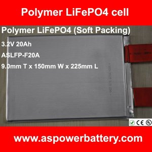 3.2V 20Ah батарея LiFePO4 мягкой упаковки для EV - Product Image 1