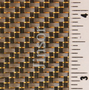 Tissu en fibre de carbone doré 3K tissé à haute brillance pour l'industrie automobile - Product Image 3