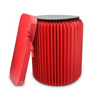 环保产品折叠牛皮凳，纸凳折叠椅带磁铁 - Product Image 5